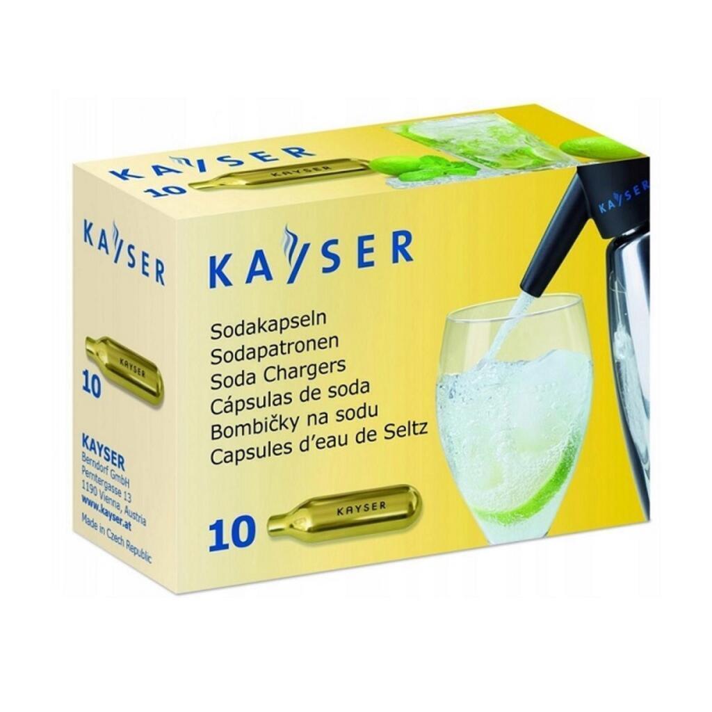 Баллончик для сифона для газирования воды CO2)  KAYSER (1 уп. - 10 шт.)   (1101)
